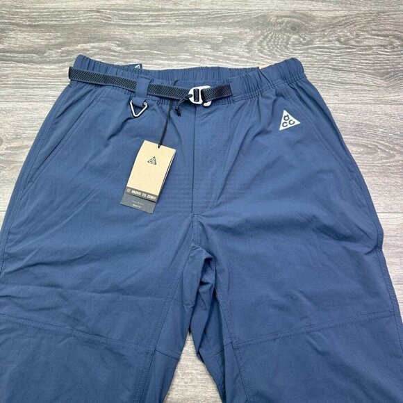 Nike ACG Repel Hiking Trail Pants Blue Size Medium M Straight Leg FN2450-437 New - Picture 3 of 16
